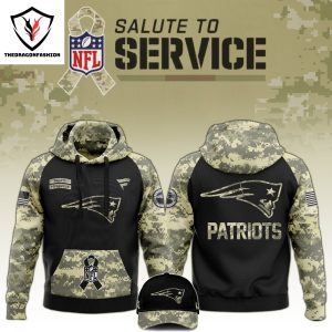 New England Patriots 2024 Salute To Service Club Hoodie