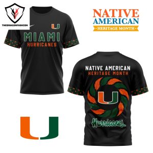 Miami Hurricanes Native American Heritage Month 3D T-Shirt