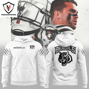 Cincinnati Bengals Logo Design White Hoodie