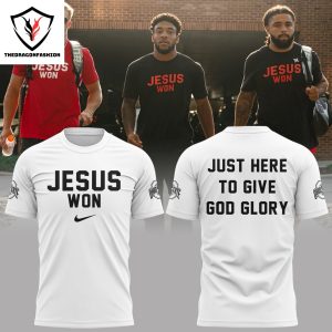 Just Here To Give God Glory Ohio State Buckeyes 3D T-Shirt – White