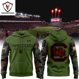 Military Appreciation South Carolina Gamecocks Football Hoodie – Green