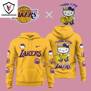 Los Angeles Lakers X Hello Kitty 2024-2025 Season Design Hoodie – Gold