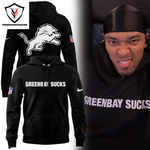 Amon-ra St. Brown Green Bay Sucks Detroit Lions Hoodie