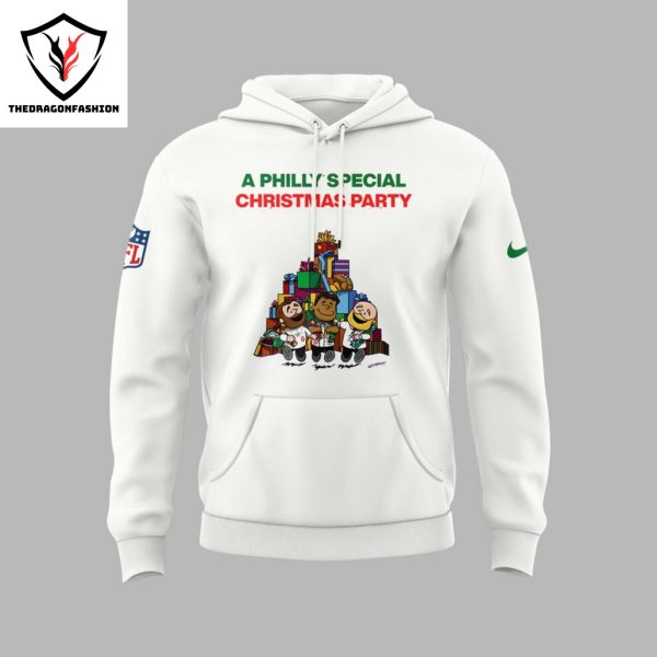 A Philly Special Christmas Party – Philadelphia Eagles Hoodie – White