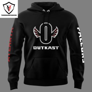 2024 Outkast x Atlanta Falcons Logo Hoodie – Black