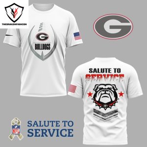 Salute To Service Georgia Bulldogs 3D T-Shirt