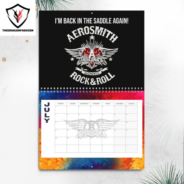 Aerosmith Happy New Year 2025 Calendar