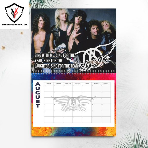 Aerosmith Happy New Year 2025 Calendar