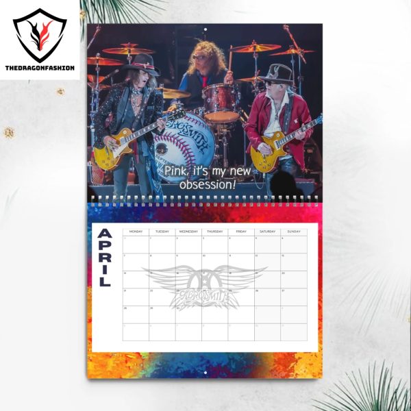 Aerosmith Happy New Year 2025 Calendar