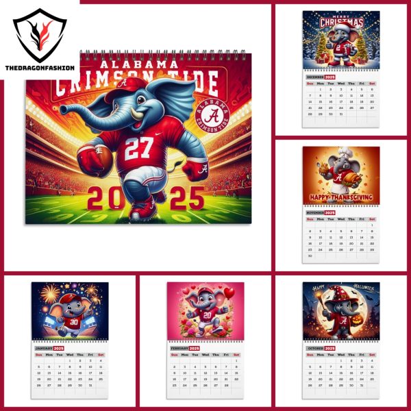 Alabama Crimson Tide Football 2025 Calendar