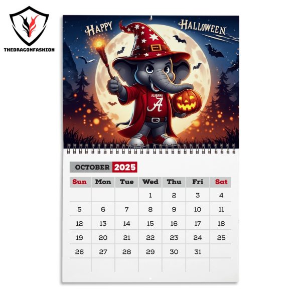 Alabama Crimson Tide Football 2025 Calendar