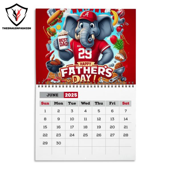 Alabama Crimson Tide Football 2025 Calendar