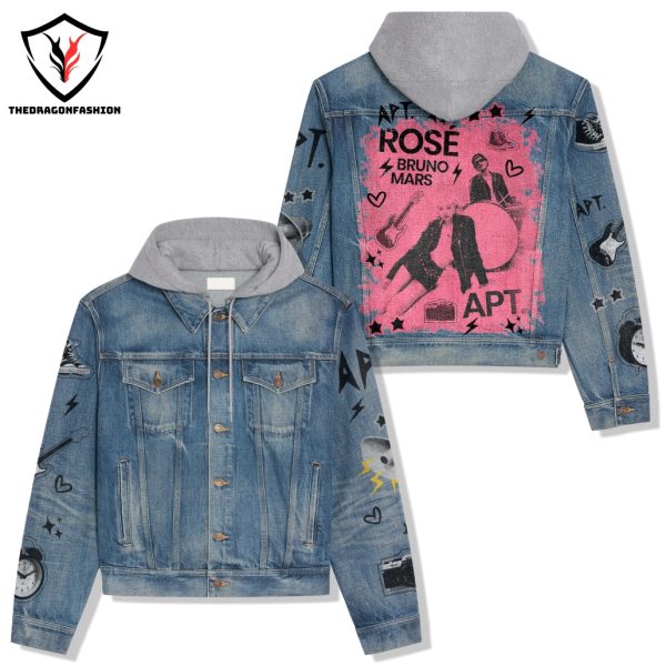 APT Rose – Bruno Mars Hooded Denim Jacket