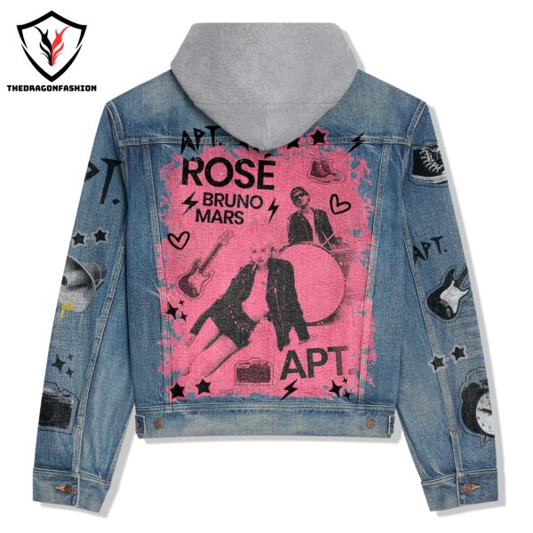 APT Rose – Bruno Mars Hooded Denim Jacket