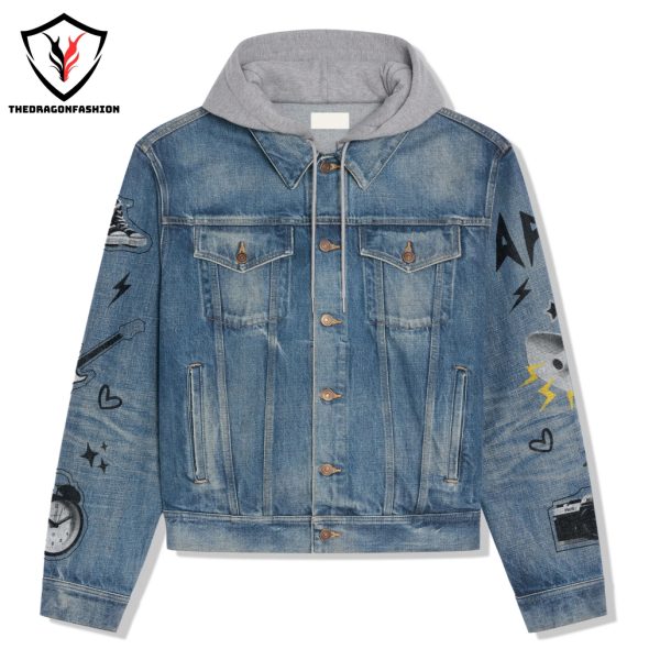 APT Rose – Bruno Mars Hooded Denim Jacket