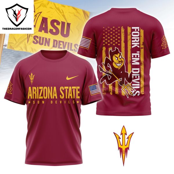 Arizona State Sun Devils – Fork Em Devils 3D T-Shirt