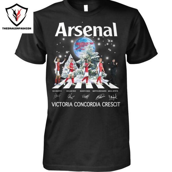 Arsenal Victoria Concordia Crescit Signature Unisex T-Shirt