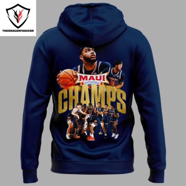 Auburn Tigers Champions Maui Invitational 2024 Hoodie – Blue