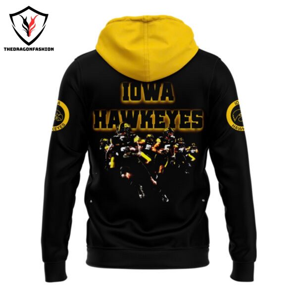 Back In Black Iowa Hawkeye Football Logo Design Hoodie