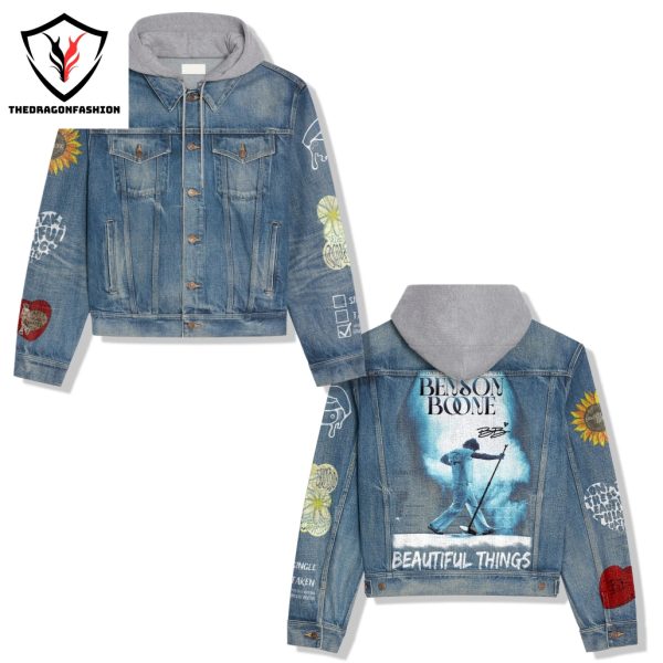 Benson Boone Beautiful Things Hooded Denim Jacket