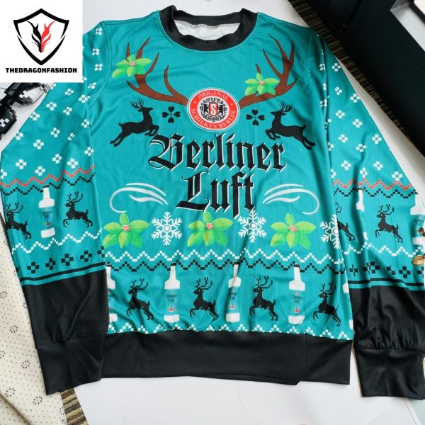 Berliner Luft German Liquor Original Schilkin Berlin Ugly Christmas Sweater