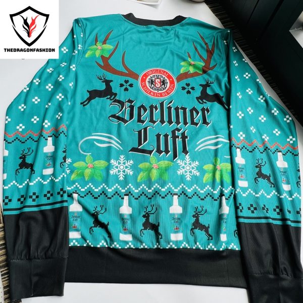 Berliner Luft German Liquor Original Schilkin Berlin Ugly Christmas Sweater