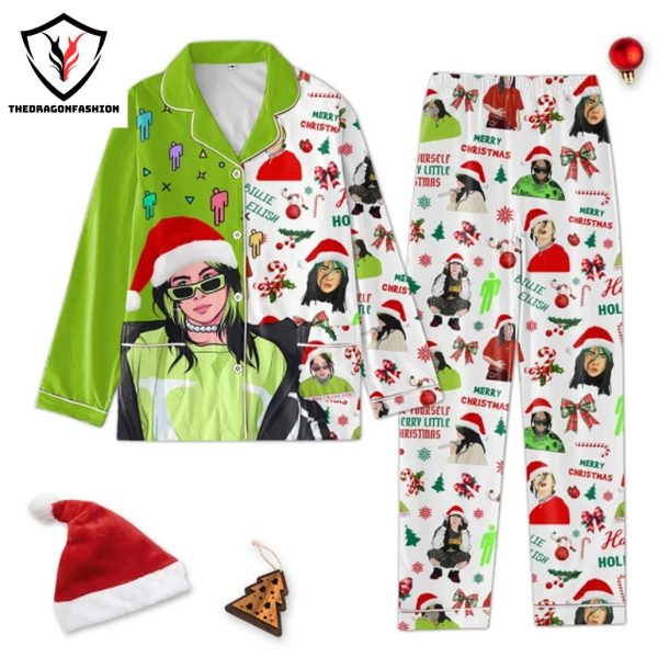 Billie Eilish Happy Holiday Pajamas Set