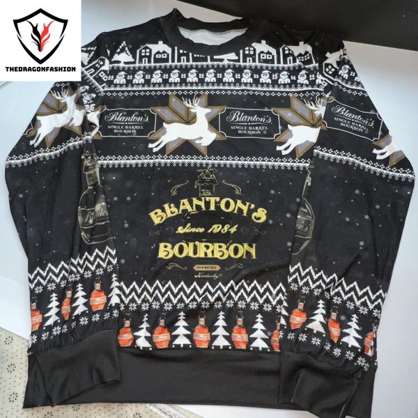 Blanton Bourbon Ugly Christmas Sweater