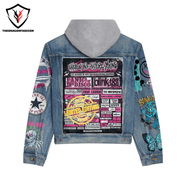 Blink-182 When We Were Young Hooded Denim Jacket