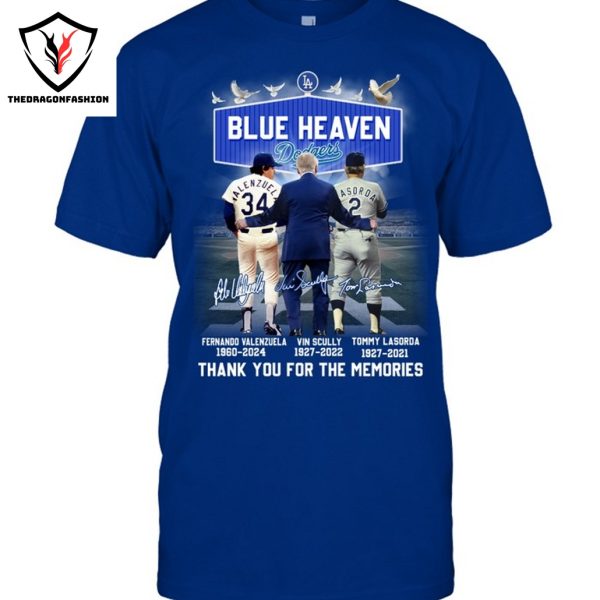 Blue Heaven Los Angeles Dodgers Signature Thank You For The Memories Unisex T-Shirt