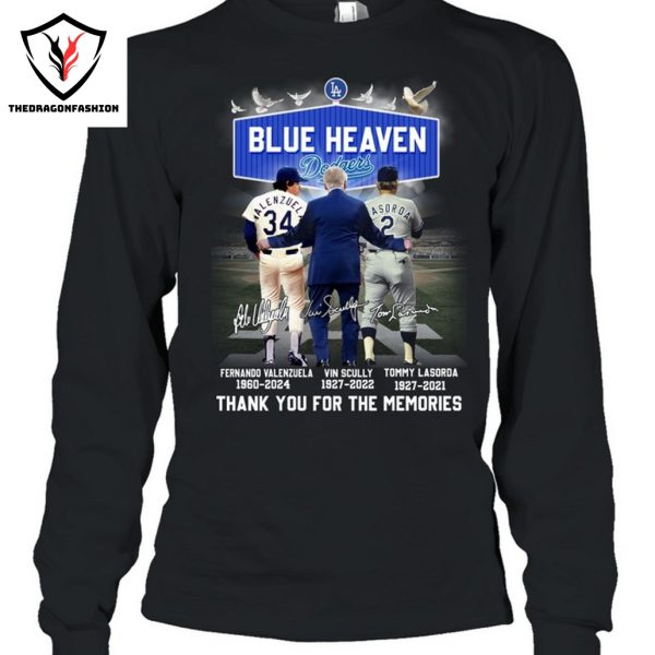 Blue Heaven Los Angeles Dodgers Signature Thank You For The Memories Unisex T-Shirt