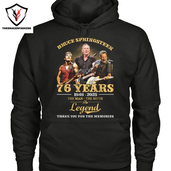 Bruce Springsteen 76 Years 1949-2025 The Man – The Myth – The Legend Signature Thank You For The Memories Unisex T-Shirt