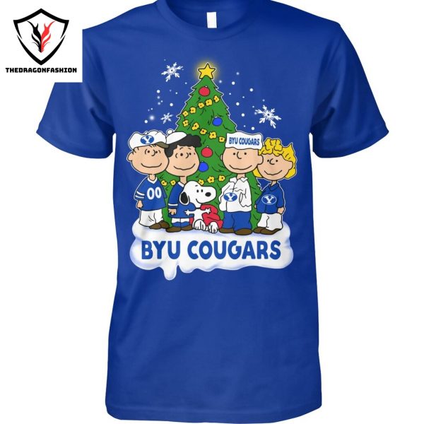 BYU Cougars x Snoopy Merry Christmas Unisex T-Shirt