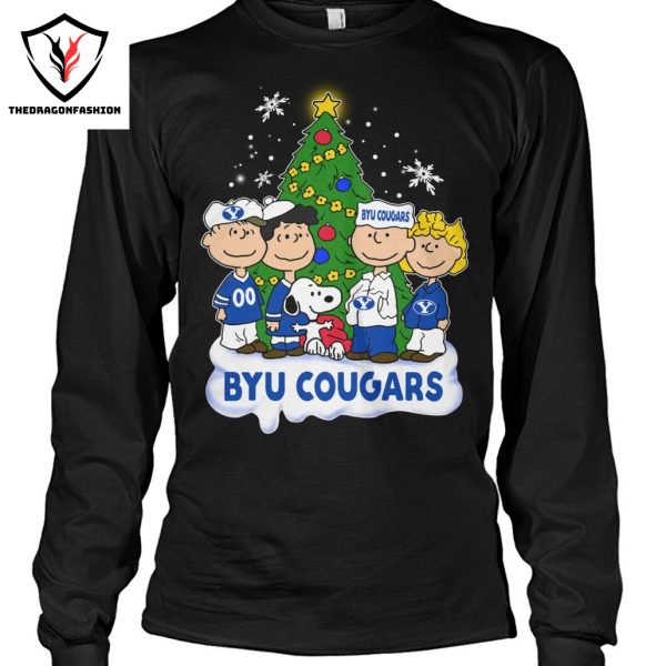 BYU Cougars x Snoopy Merry Christmas Unisex T-Shirt