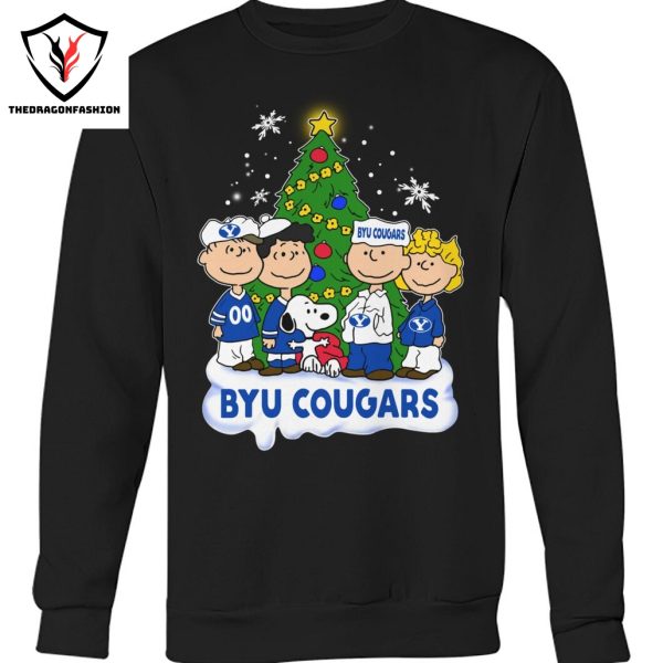 BYU Cougars x Snoopy Merry Christmas Unisex T-Shirt