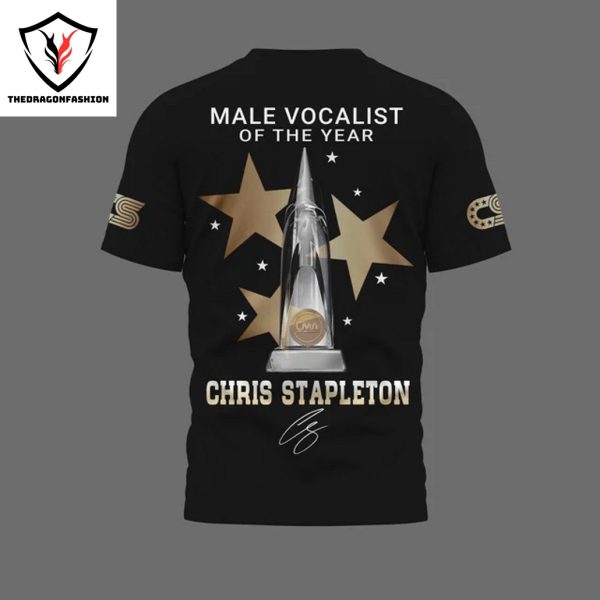 Chris Stapleton Male Vocalist Of The Year CMA Awards Signature 3D T-Shirt