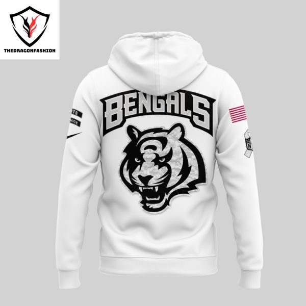 Cincinnati Bengals 2024 Salute To Service Hoodie – White