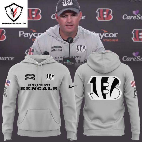 Cincinnati Bengals Salute To Serviec Hoodie – Grey