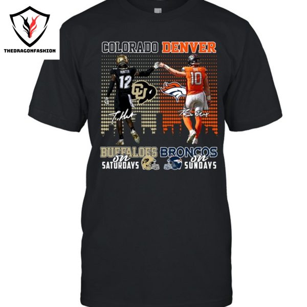 Colorado Buffaloes x Denver Broncos Signature Unisex T-Shirt