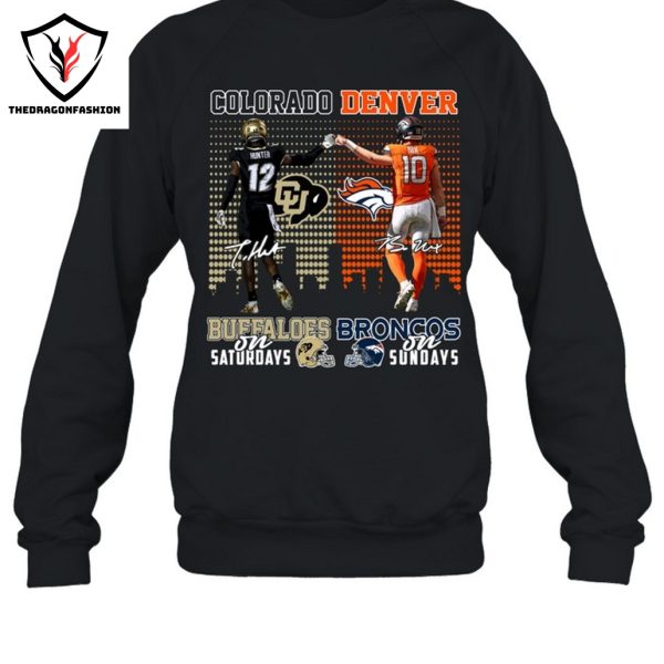 Colorado Buffaloes x Denver Broncos Signature Unisex T-Shirt