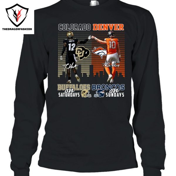 Colorado Buffaloes x Denver Broncos Signature Unisex T-Shirt