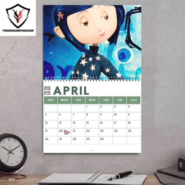 Coraline New Year 2025 Calendar