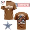 Houston Texans Happy Thanksgiving – Turkey And Touchdowns 3D T-Shirt