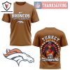 Atlanta Falcons Happy Thanksgiving – Turkey And Touchdowns 3D T-Shirt – Brown