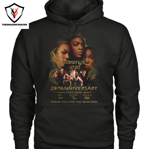 Destinys Child 28th Anniversary 1997-2025 Signature Thank You For The Memories Unisex T-Shirt