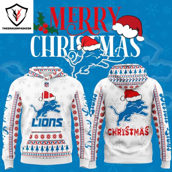 Detroit Lions Christmas 2024 Logo Design Hoodie