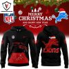 Detroit Lions Merry Christmas And New Year Hoodie – Red Black