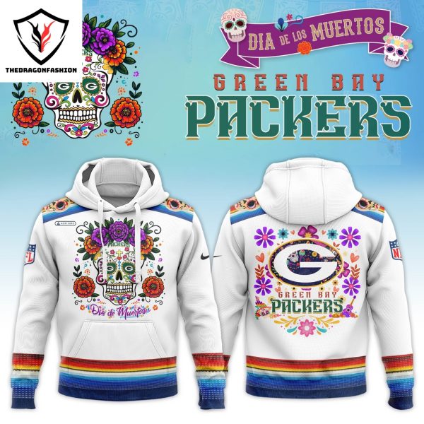 Dia De Los Muertos Green Bay Packers 2024 Pullover Hoodie