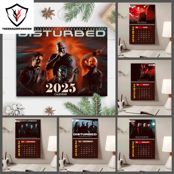 Disturbed Band New Year 2025 Calendar