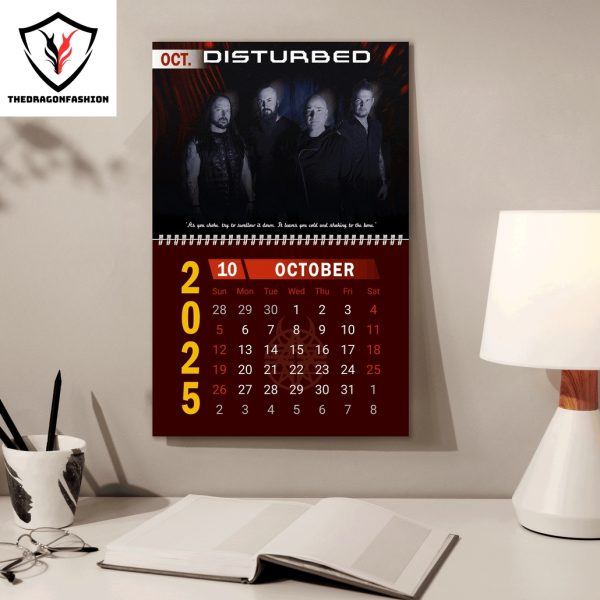 Disturbed Band New Year 2025 Calendar